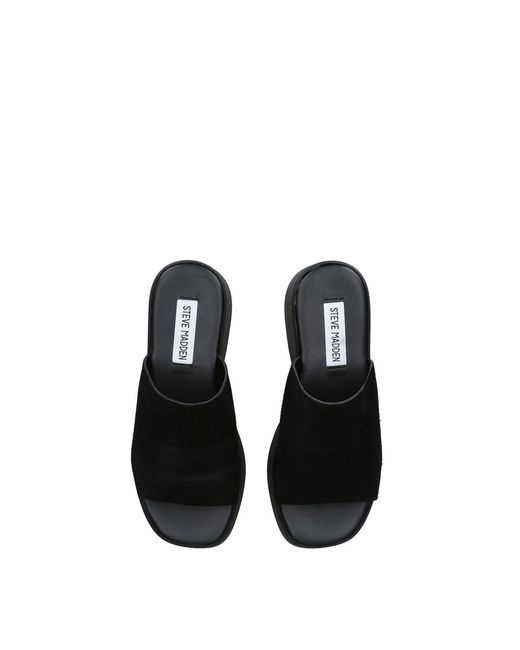 Steve Madden Black Slinky Platform Sandals