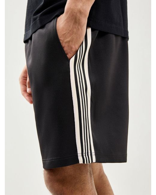 Only & Sons Black Relaxed Track Sweatshorts for men