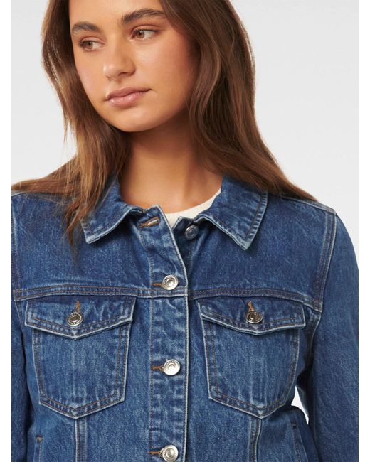 Forever New Blue Elodie Denim Jacket
