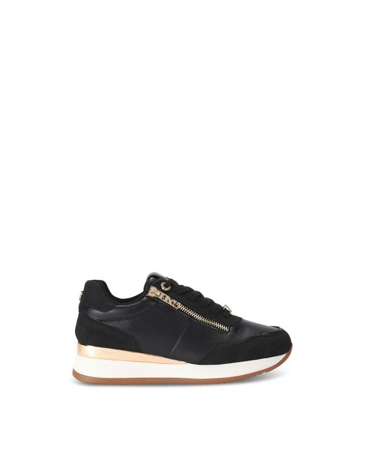 KG by Kurt Geiger Black Lina2 Up Trainers