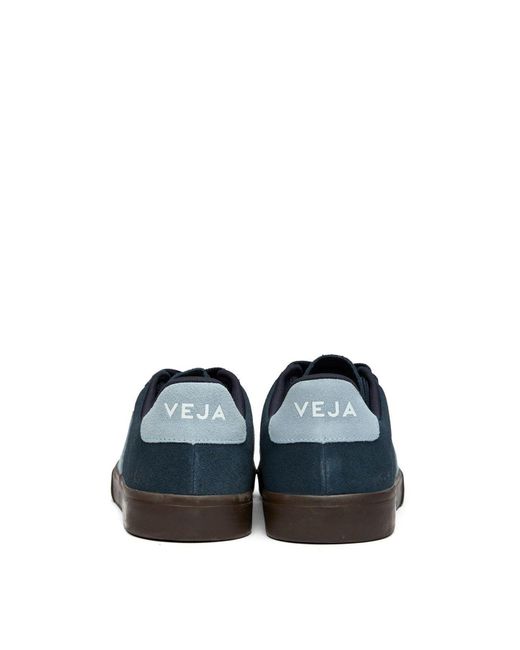Veja Blue Campo Bold Suede Trainers for men