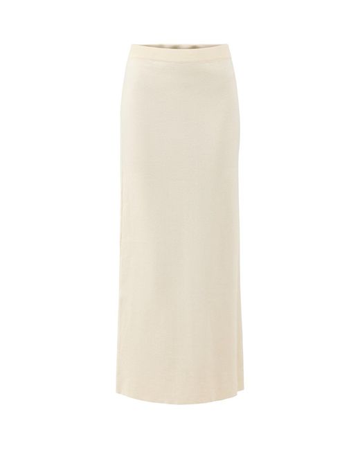 Pretty Lavish White Alba Knit Maxi Skirt