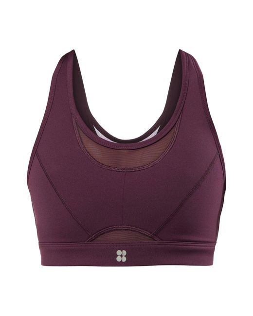 Sweaty Betty Purple Women's Power Icon Running Bra