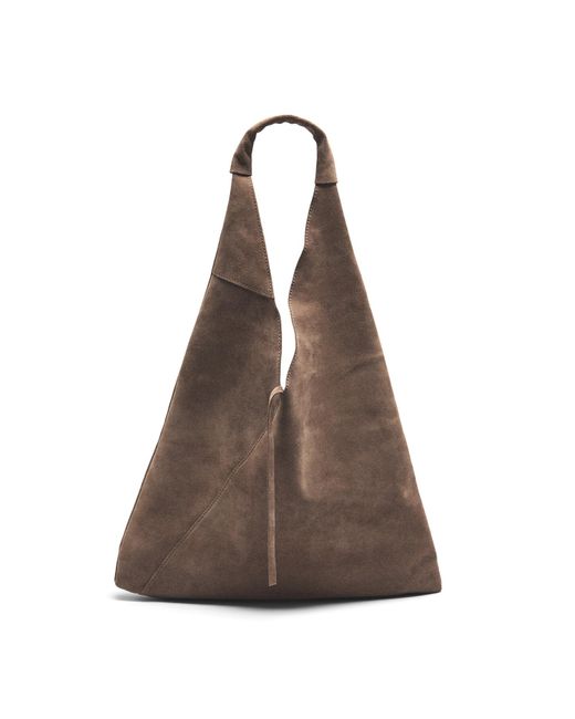 Marlon Brown Women's Giselle Suede Shoulder Bag