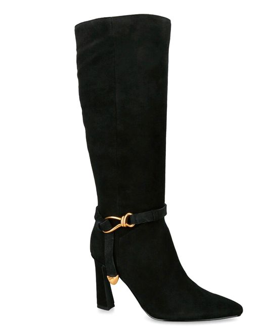 Steve Madden Black Sirrens Heeled Boots