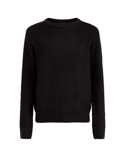 Jack & Jones Black Knit Crew Neck Jumper for men