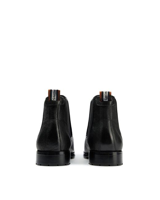 Simon Carter White Clover Chelsea Boots for men