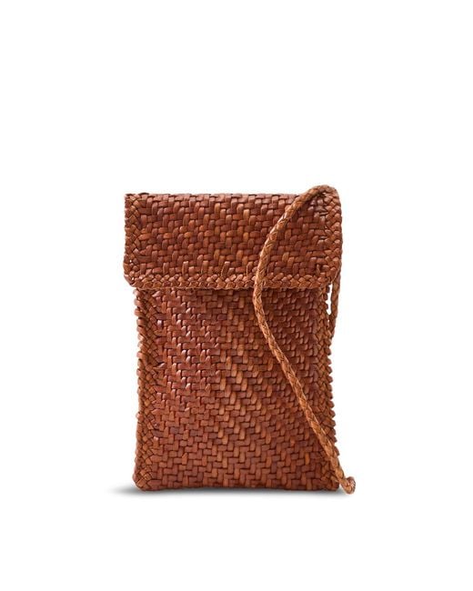 Dragon Diffusion Brown Phone Crossbody Bag