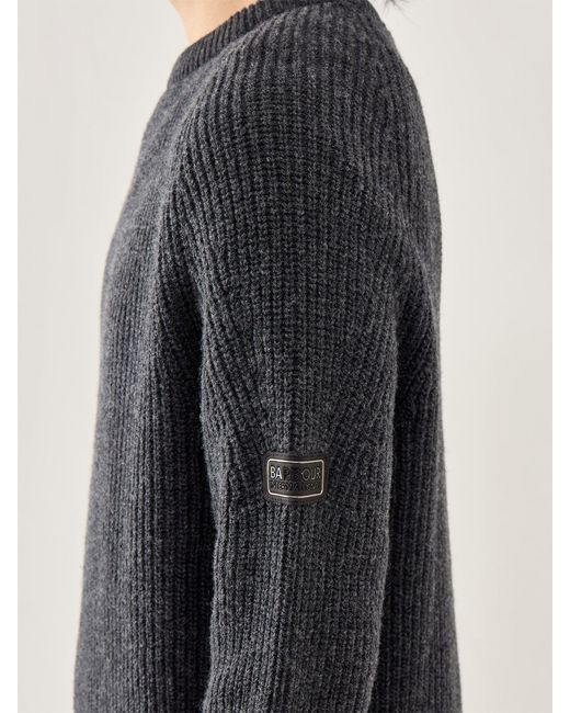 Barbour Blue Chester Crew Knit Jumper for men