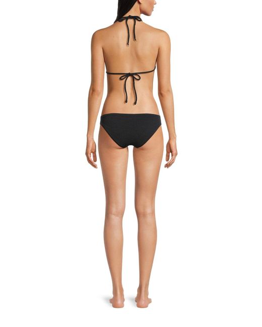Seafolly Black Women's Sea Dive Slide Tri Bikini Top