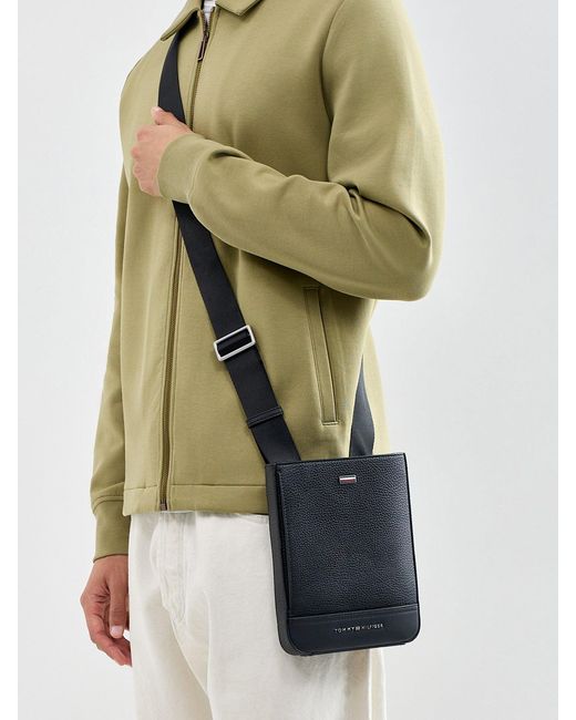 Tommy Hilfiger Black Central Mini Crossbody Bag for men