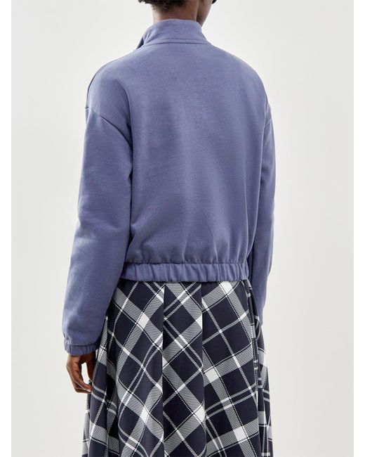 Barbour Blue Nova Half Zip Sweatshirt