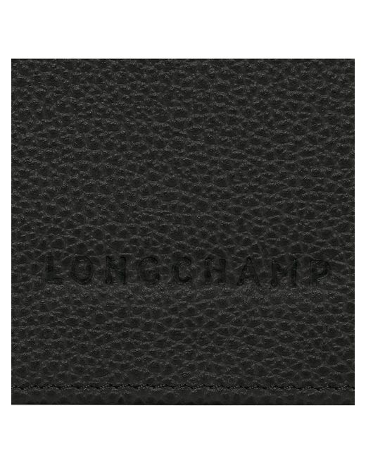 Longchamp Black Women's Le Foulonné Continental Wallet