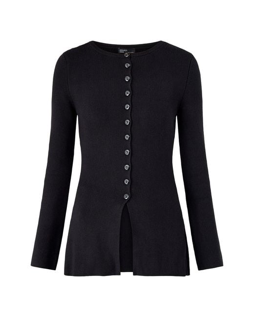 Nobody's Child Black Waisted Long Line Cardigan