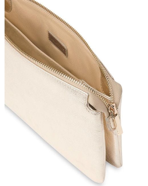 Whistles Natural Women's Elita Double Pouch Clutch