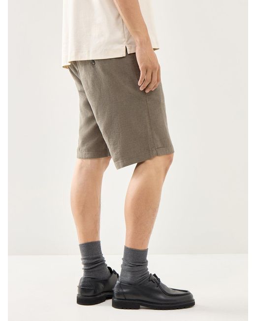 SELECTED Gray Brody Shorts for men