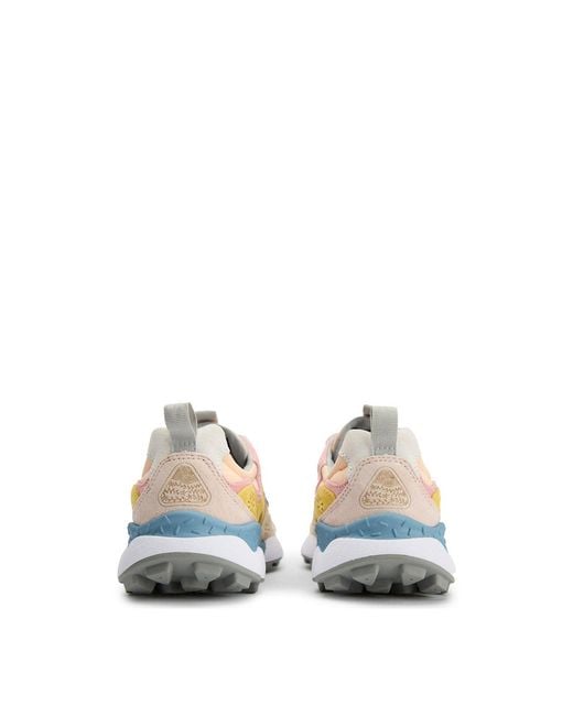 Flower Mountain White Yamano 3 Suede Trainers Multi for men
