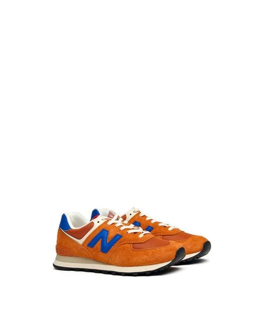 New Balance Orange 574 Trainers for men