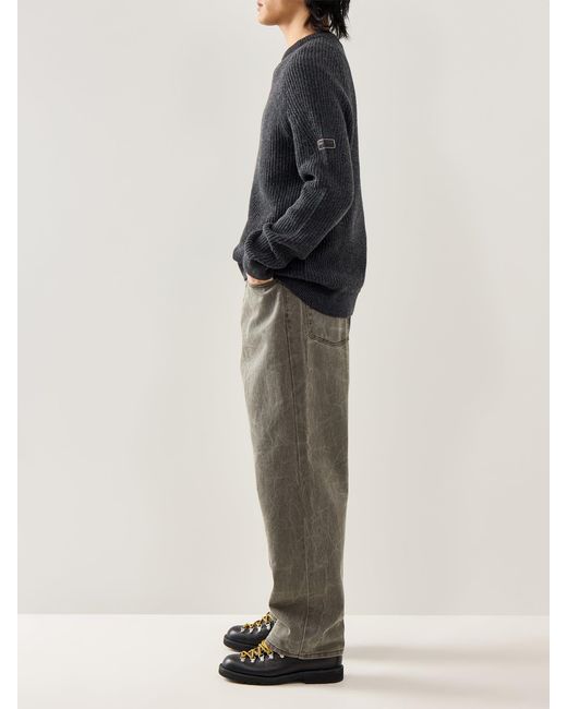 Barbour Blue Chester Crew Knit Jumper for men