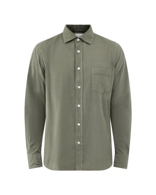Hartford Green Paul Baby Cord Shirt for men
