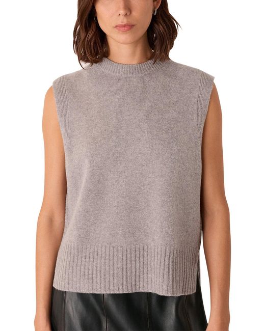 Whistles Gray Sleeveless Tank
