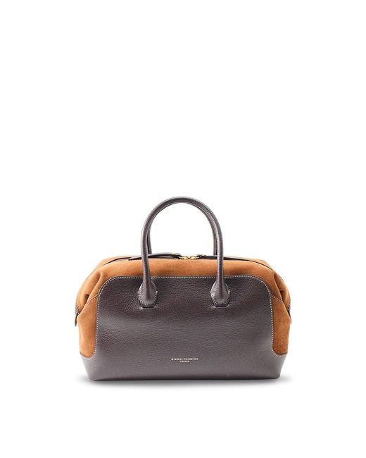 Gianni Chiarini Multicolor Gemma And Suede Bowling Bag