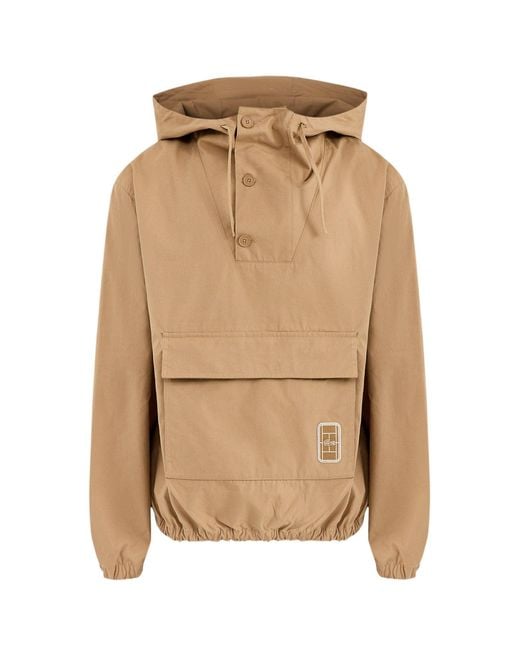 Lacoste Natural Poplin Anorak Jacket for men