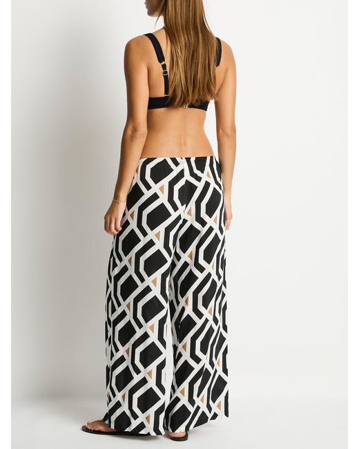 Sea Level White Surf Beach Trousers Pattern