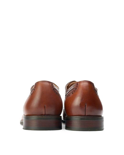 Simon Carter Brown Diplodocus Brogue Shoes for men