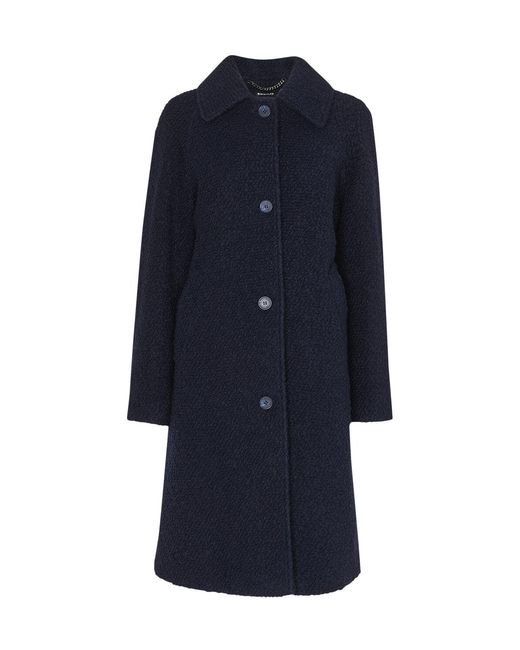 Whistles Blue Women's Romy Boucle Coat