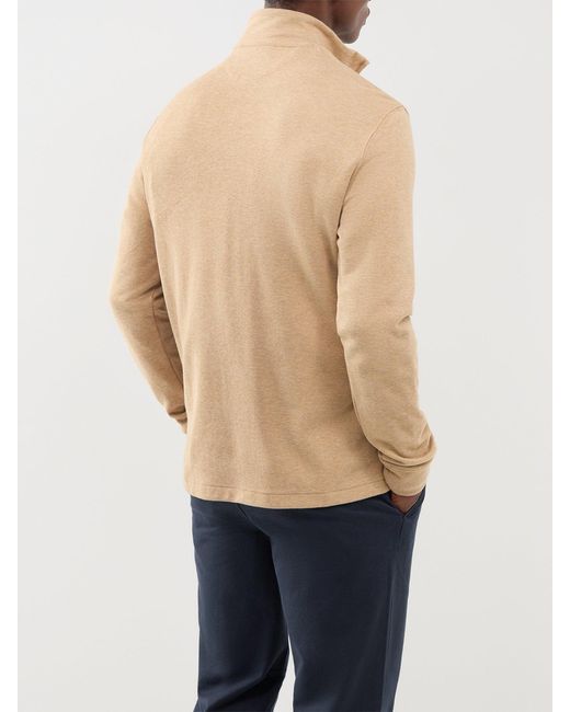 Polo Ralph Lauren Natural Rib Quarter Zip Sweatshirt for men