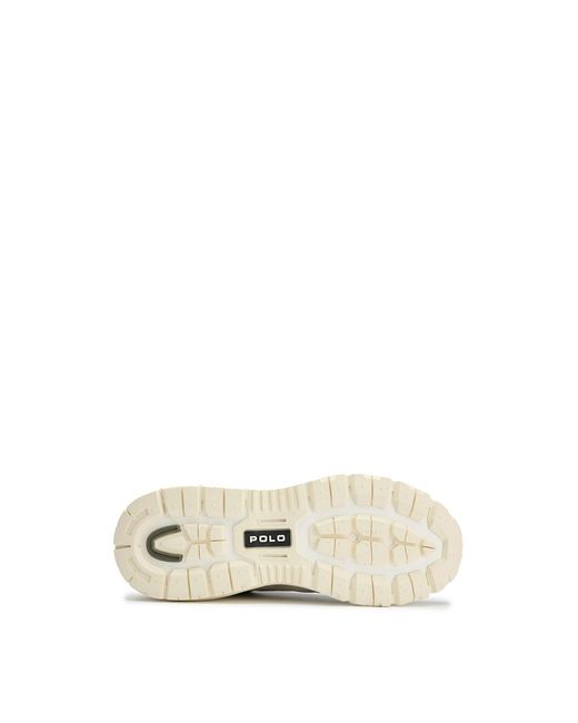 Polo Ralph Lauren White Trackster Suede Trainers for men
