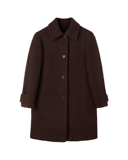 Whistles Brown Boucle Coat
