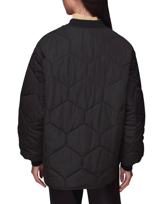 Whistles Black Women's Ida Short Quilted Coat
