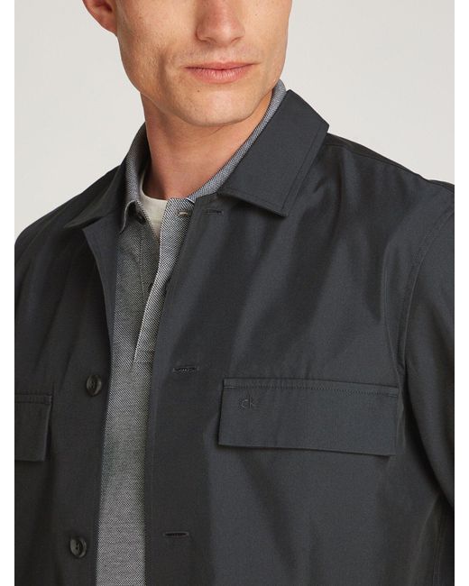 Calvin Klein Black Boxy Overshirt for men