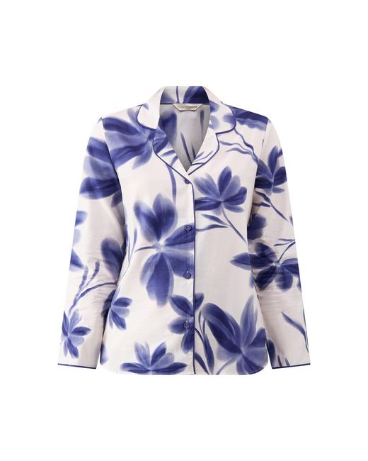 Cyberjammies Blue Floral Print Pyjama Top