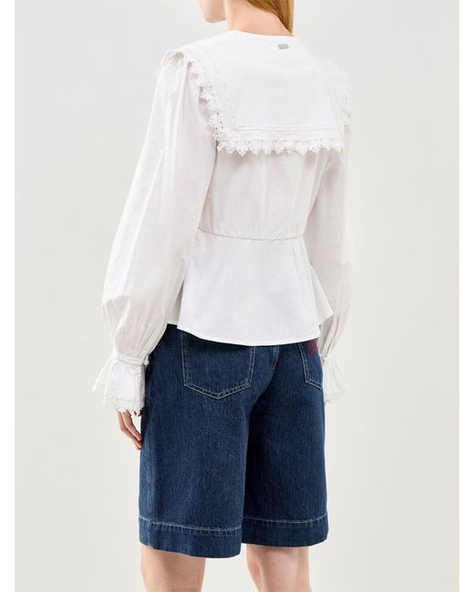 Barbour White Tisbury Top