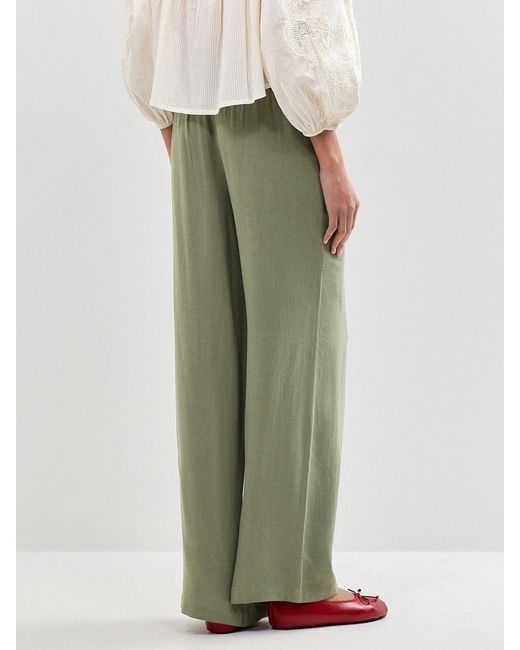 SELECTED Green Slfviva-Gulia Hw Long Sun Pant Noos