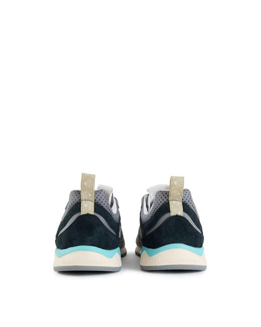 Flower Mountain White Puerh Uni Suede Trainers for men