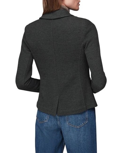Whistles Black Women's Slim Jersey Jacket