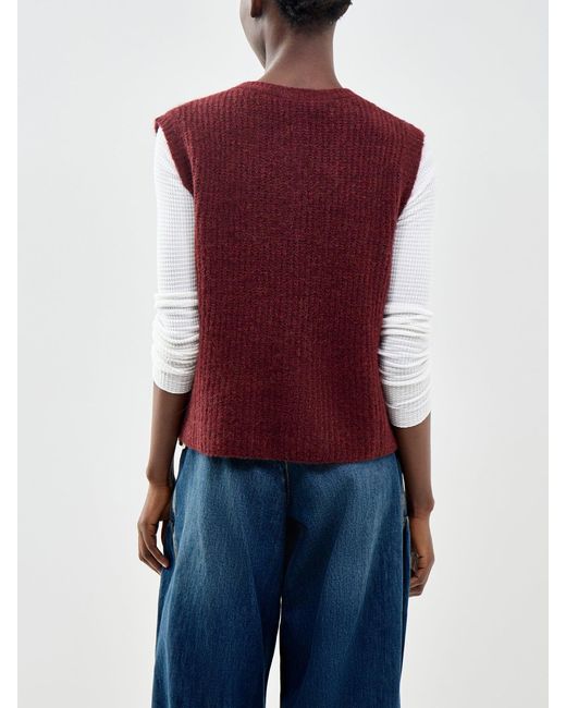 American Vintage Purple East Knit Vest