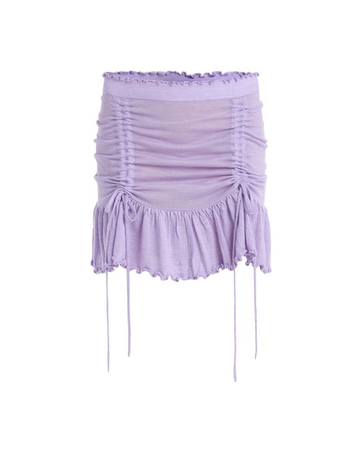 CANNARI CONCEPT Purple Women's Drawstring Skirt