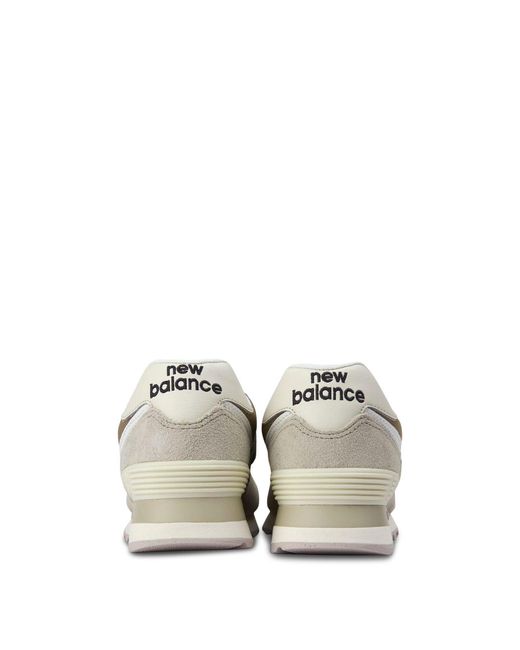 New Balance White 574 Trainers for men