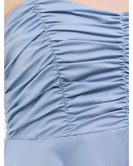 SELECTED Blue Delia Strap Top
