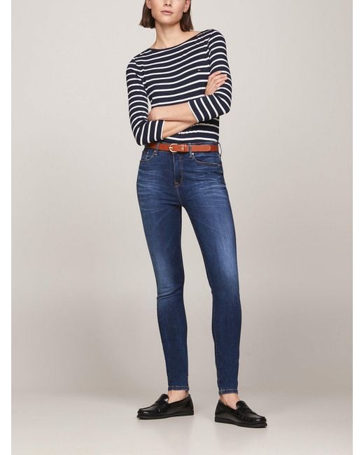 Tommy Hilfiger Blue Como Heritage Skinny Fit Faded Jeans