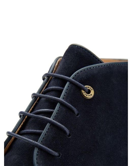 Simon Carter Blue Allos Suede Chukka Boots for men