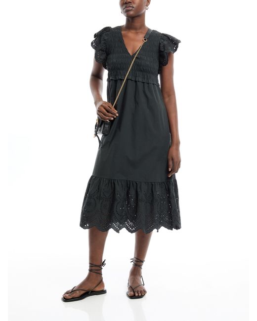 Rails Black Women's Clementine Short Sleeve Dress