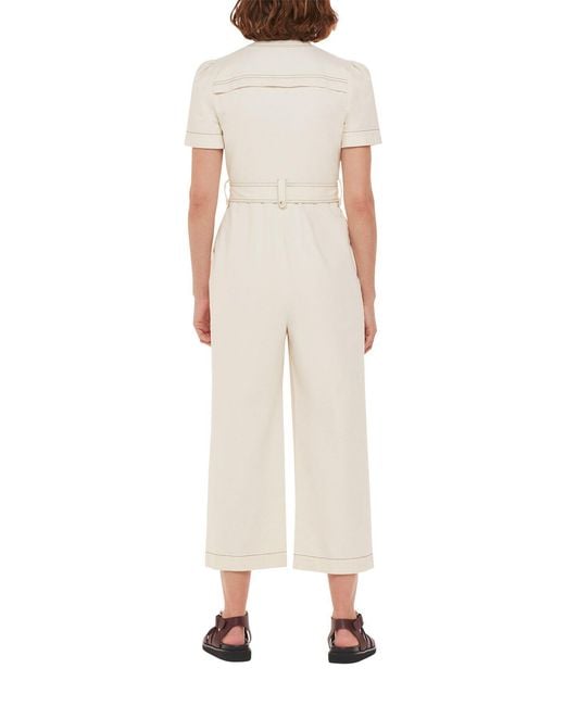 Whistles White Women's Alana Denim Jumpsuit