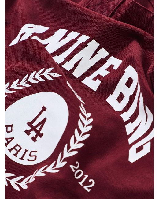 Anine Bing Red Leo Canvas Tote Bag