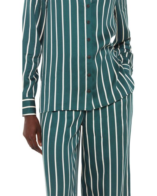 Whistles Green Alex Stripe Shirt
